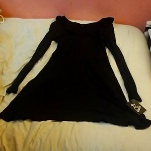 Girls black dress with long sleeves